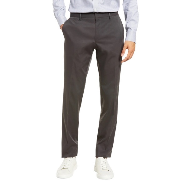 BOSS Genius Slim Fit Flat Front Dress Pants - 36 - Picture 1 of 8